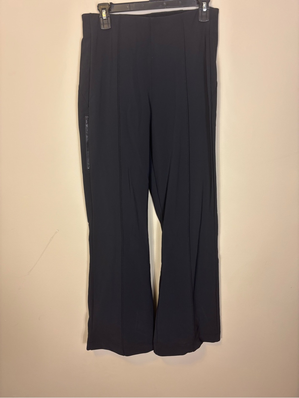Athleta Black Wide-Leg Zipper Back Pants Women’s Size 10